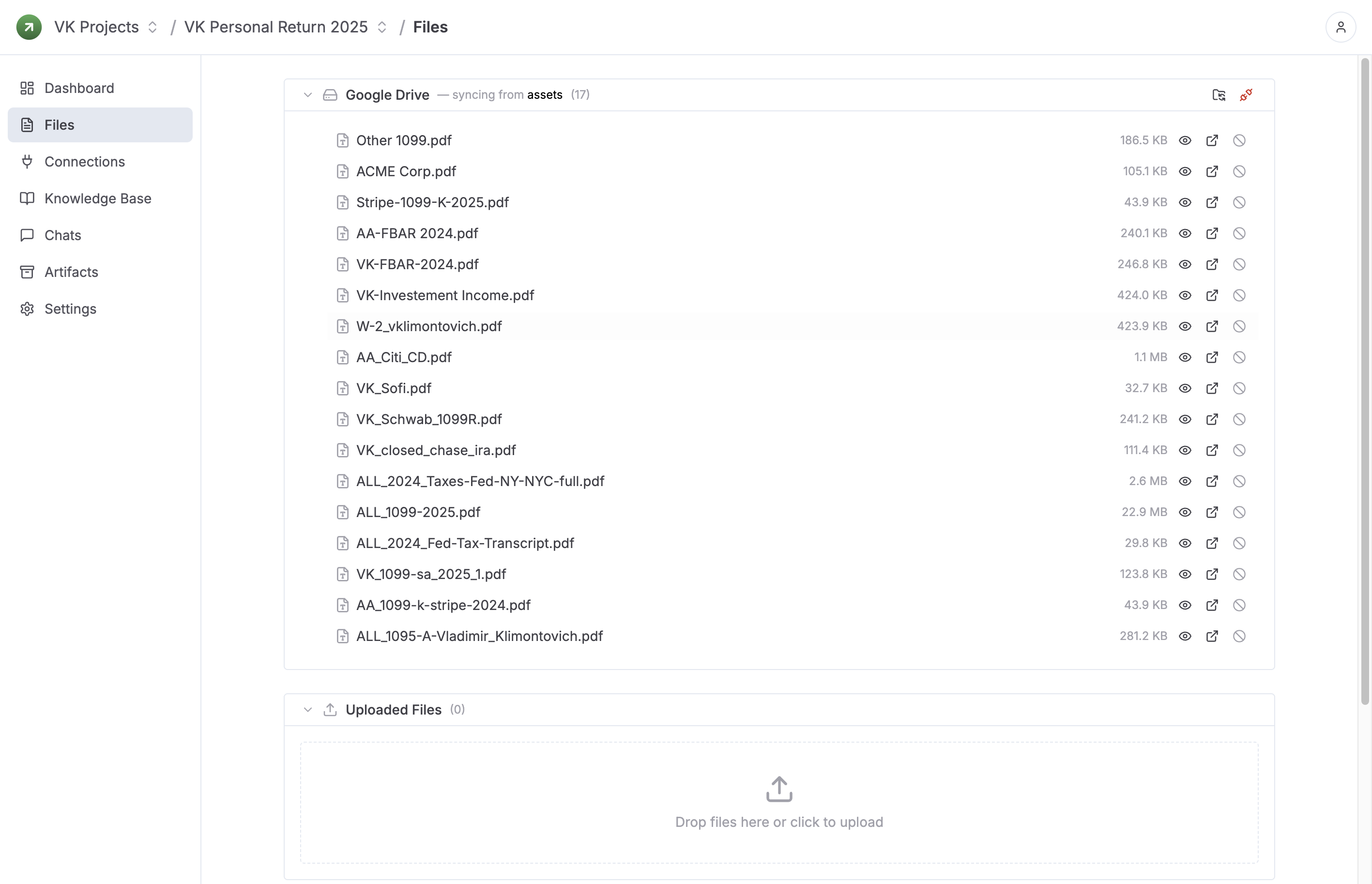 Bookgent file workspace